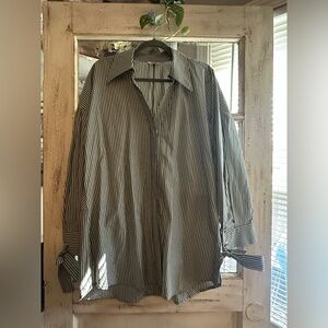 A20 Ebba | Green/White Stripped Tunic